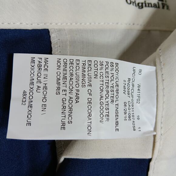 Dickies 874 Original Fit Work Pants Size 48 x 32 Blue NWT - Picture 6 of 10